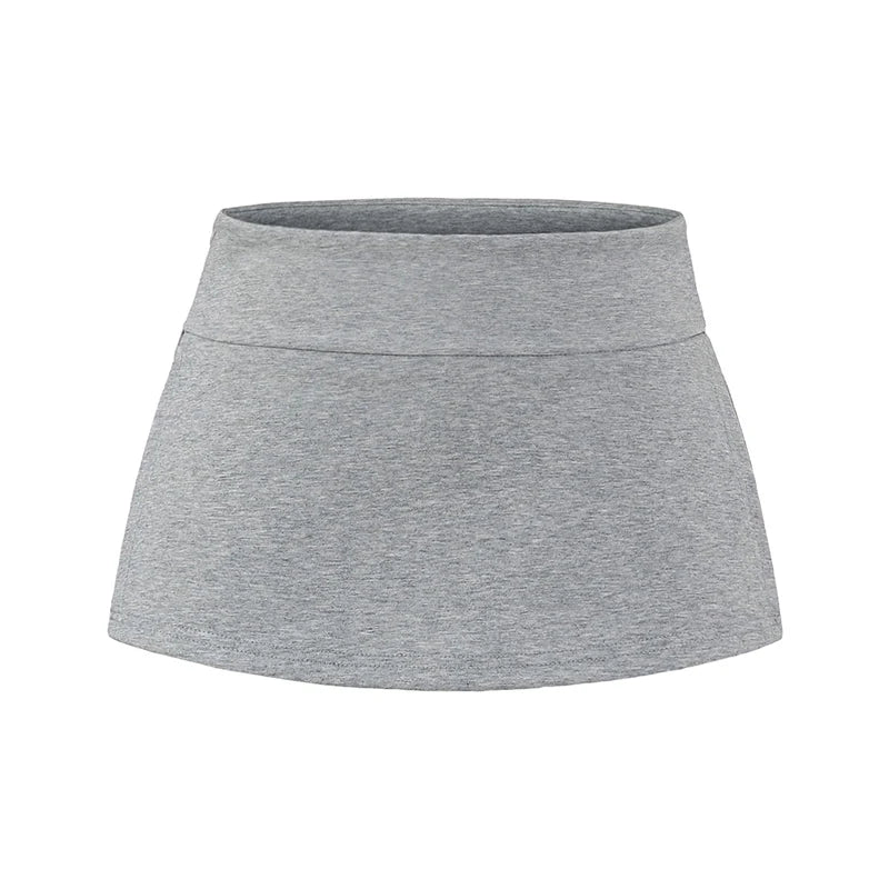 Mini skirt with trousers