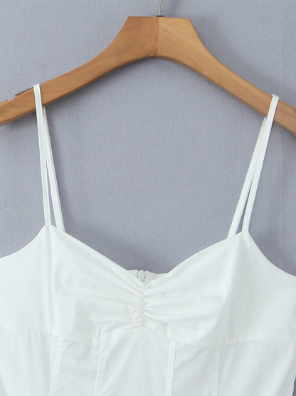 A dress with a classic neckline