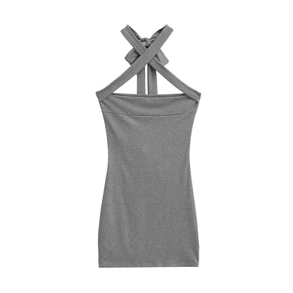 X collar dress