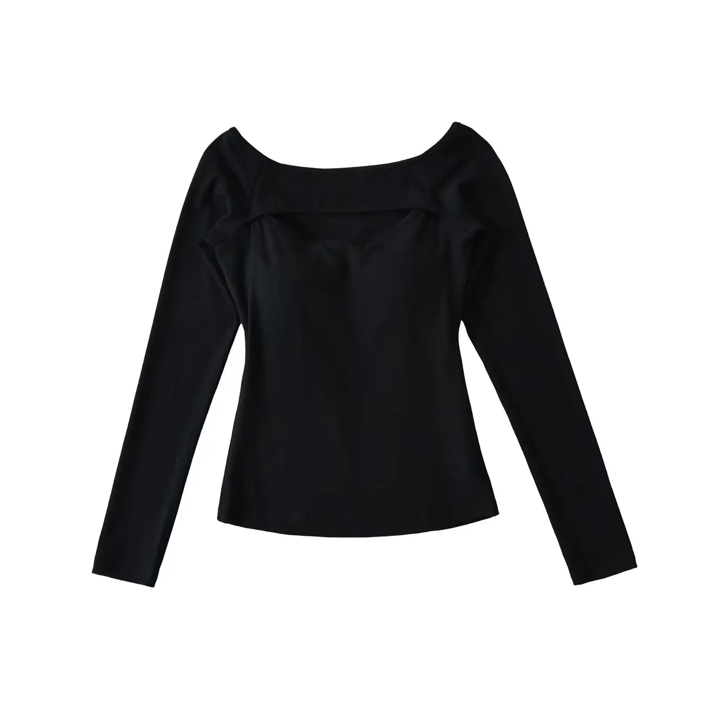 A long shirt with an opening at the neckline and a built-in bra
