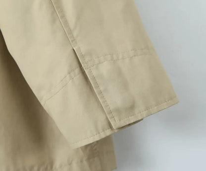 beige oversized coat
