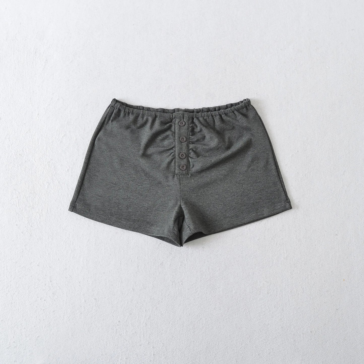 Pajama shorts with buttons