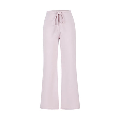 Soft high waisted straight pants