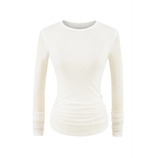 חולצה ארוכה רכה חצי שקופה