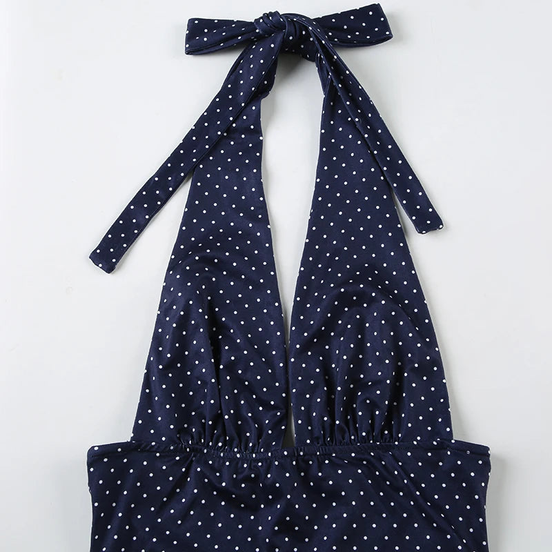 Dotted skirt and tank top set