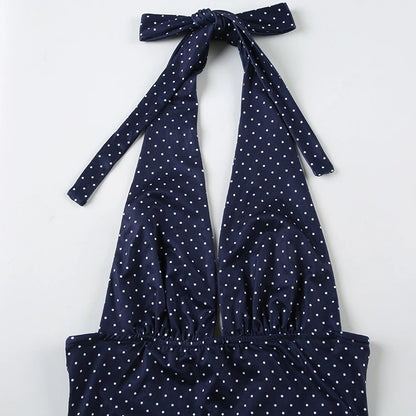 Dotted skirt and tank top set