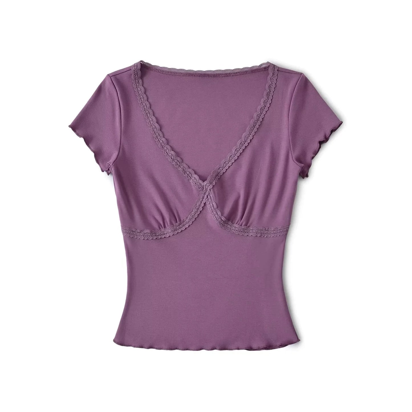 Lace triangle shirt