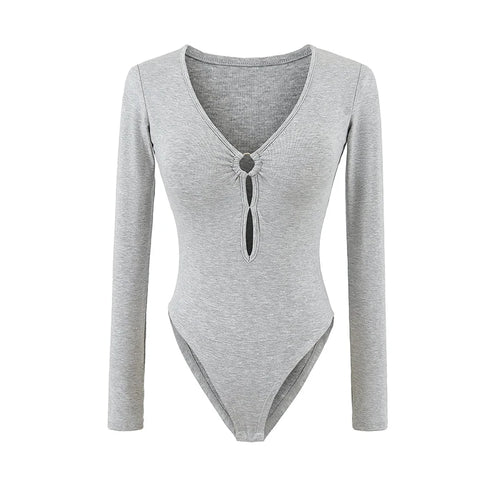 בגד גוף עם גוזיה מובנת ופתחים