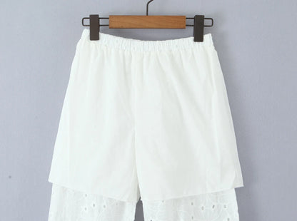 Tie pants with holes