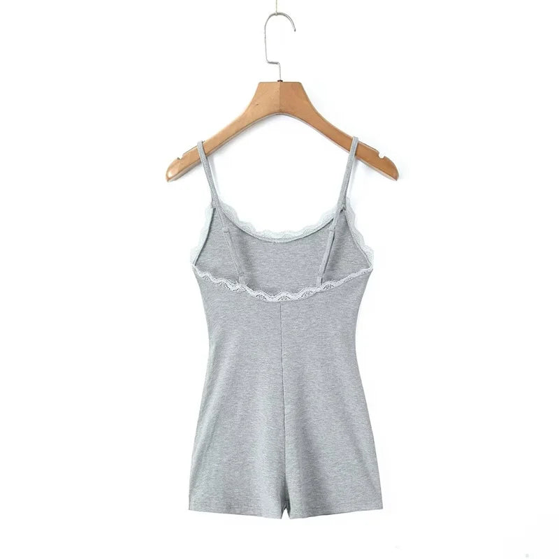 Overall with lace