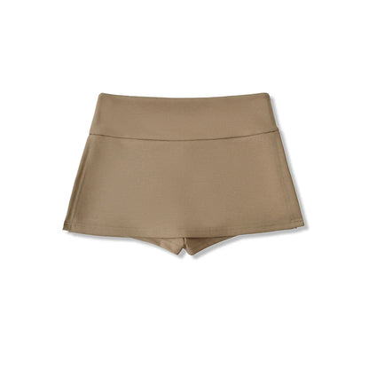 Mini skirt with trousers