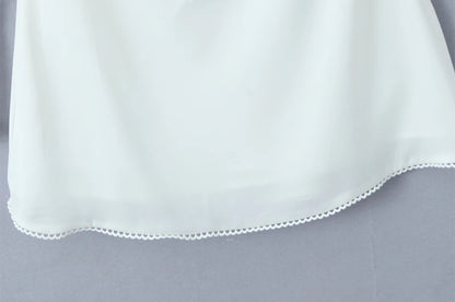 French style dress with lace sleeves