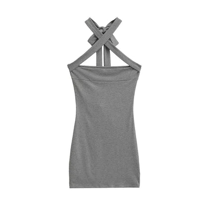 X collar dress