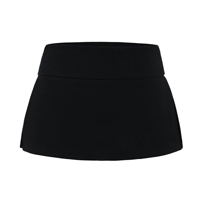 Mini skirt with trousers