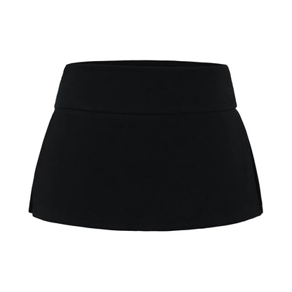 Mini skirt with trousers