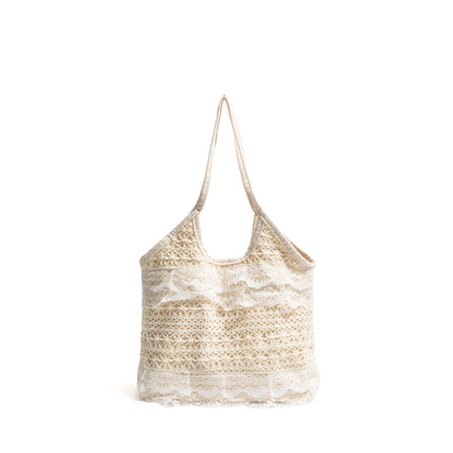 Shoulder bag with lace