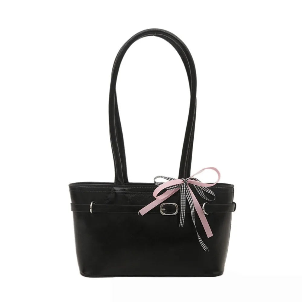 Tote bag with ribbon decoration