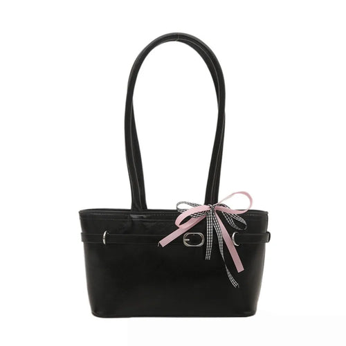 Tote bag with ribbon decoration