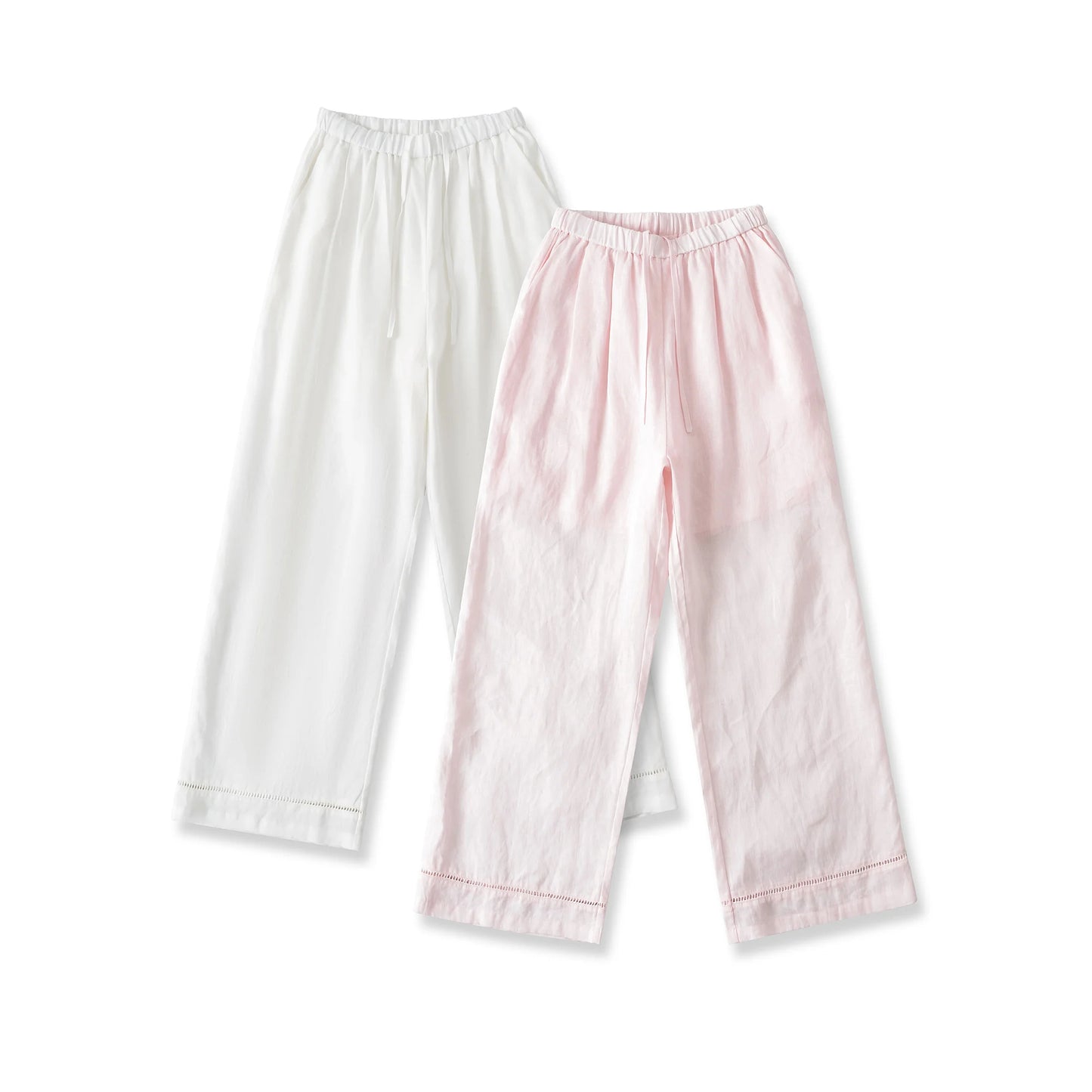 Light wide trousers