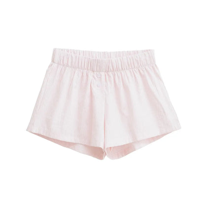 Two button checkered shorts