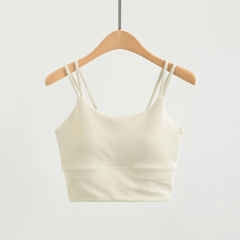 Shaping tank top with built-in bra