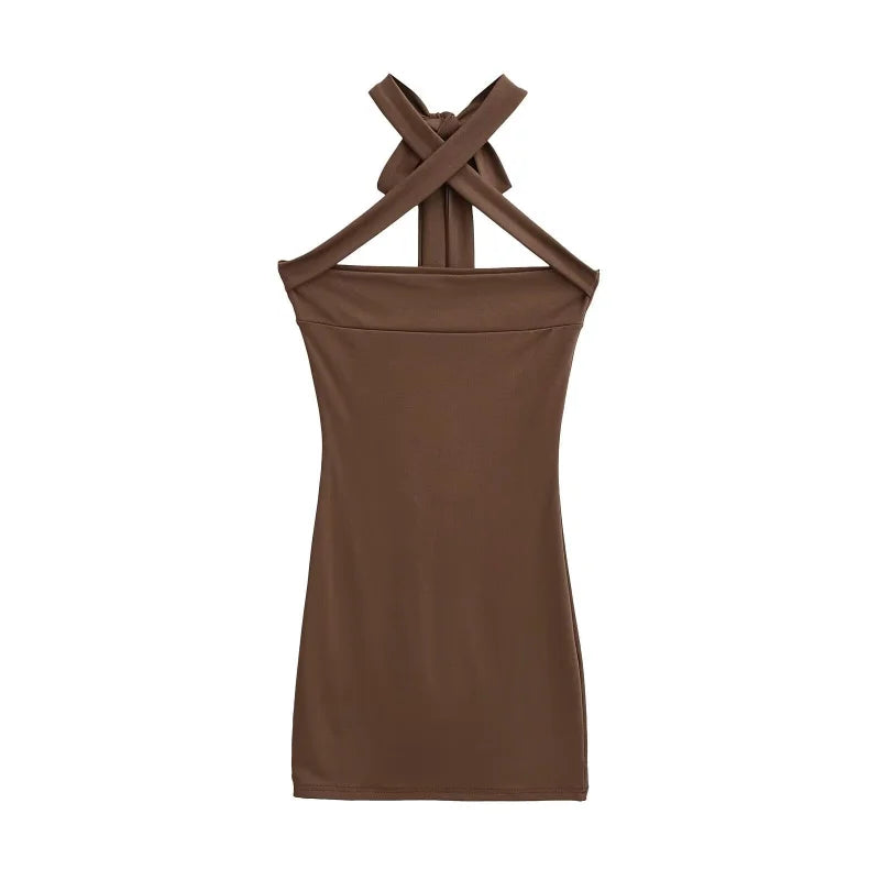 X collar dress