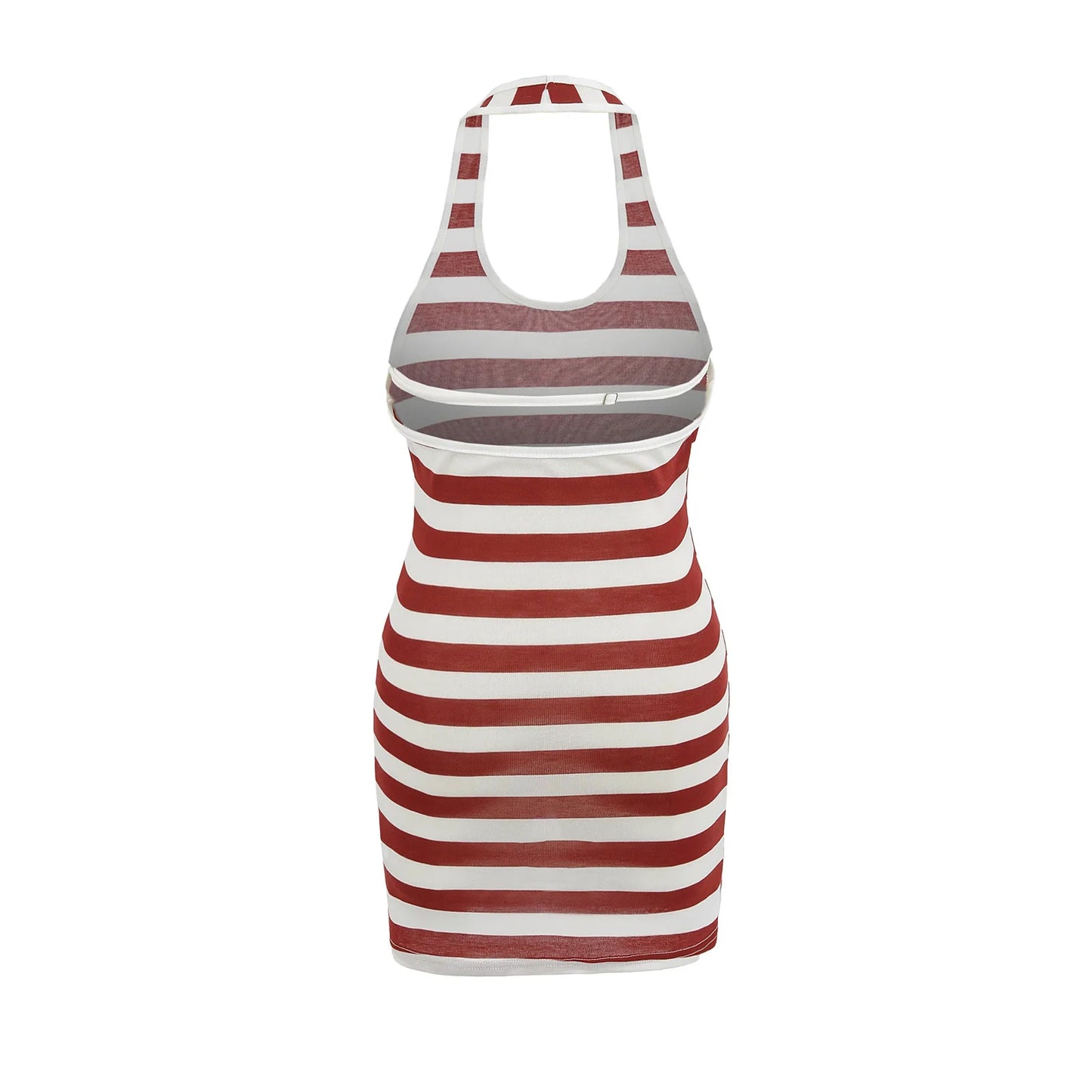 Striped collar dress