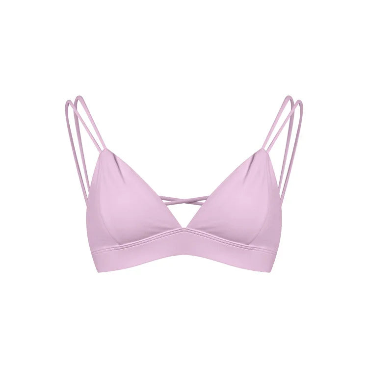 X-back triangle sports bra