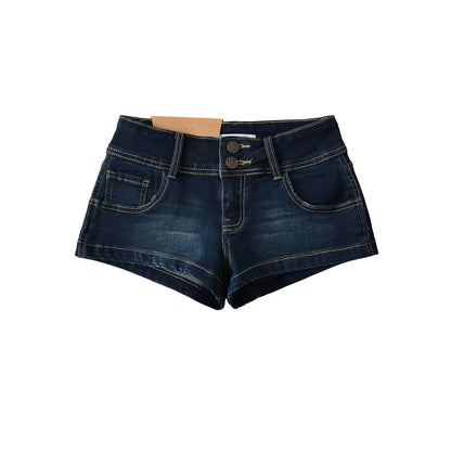 Short jeans with two buttons