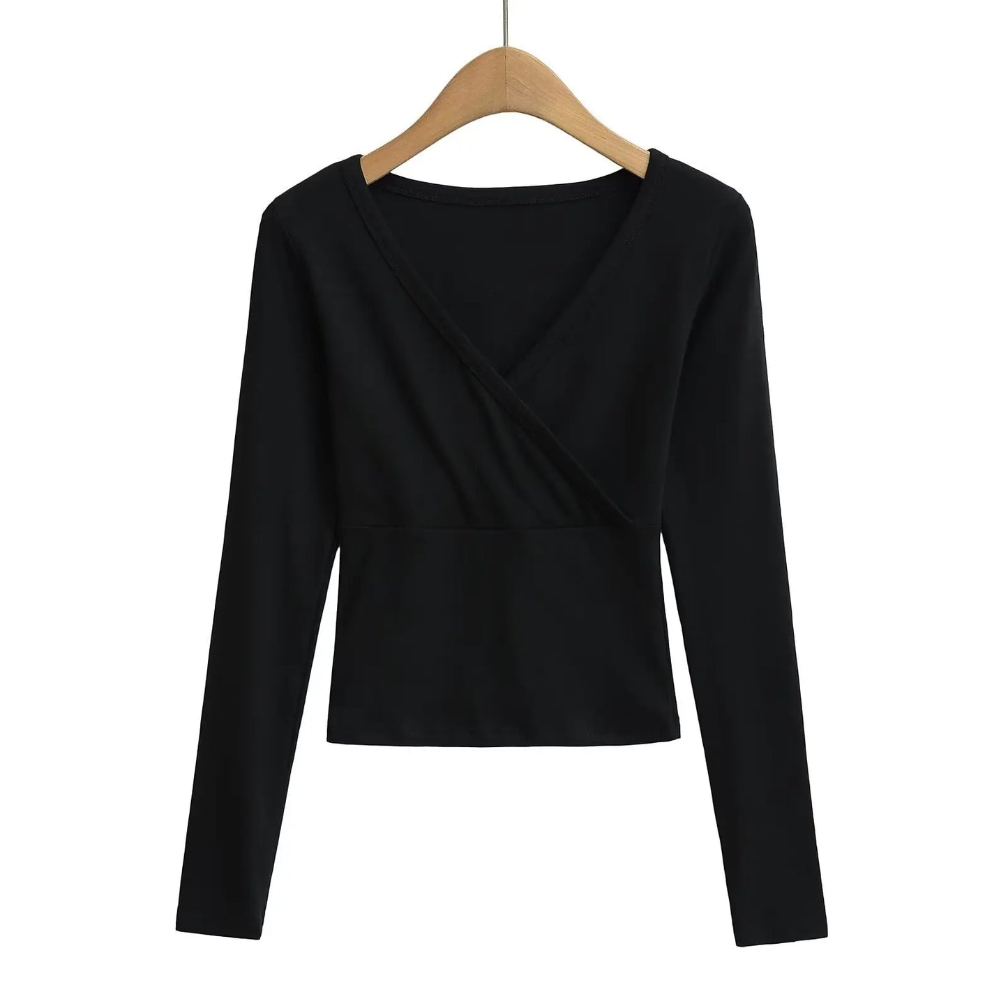Long wrap shirt