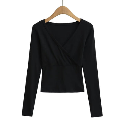 Long wrap shirt