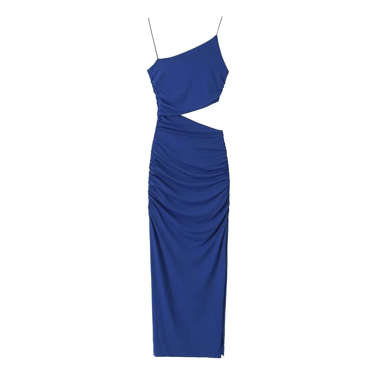 A dress with a cut in the stomach