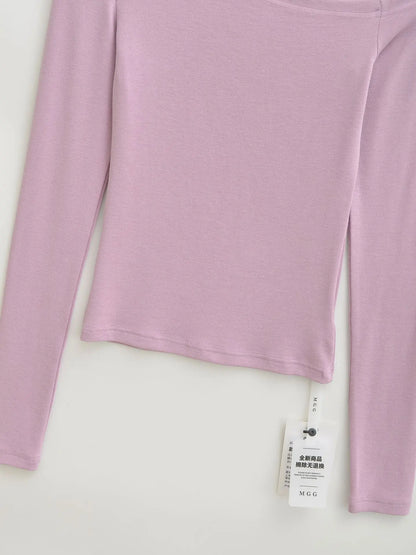 Half shoulder long shirt