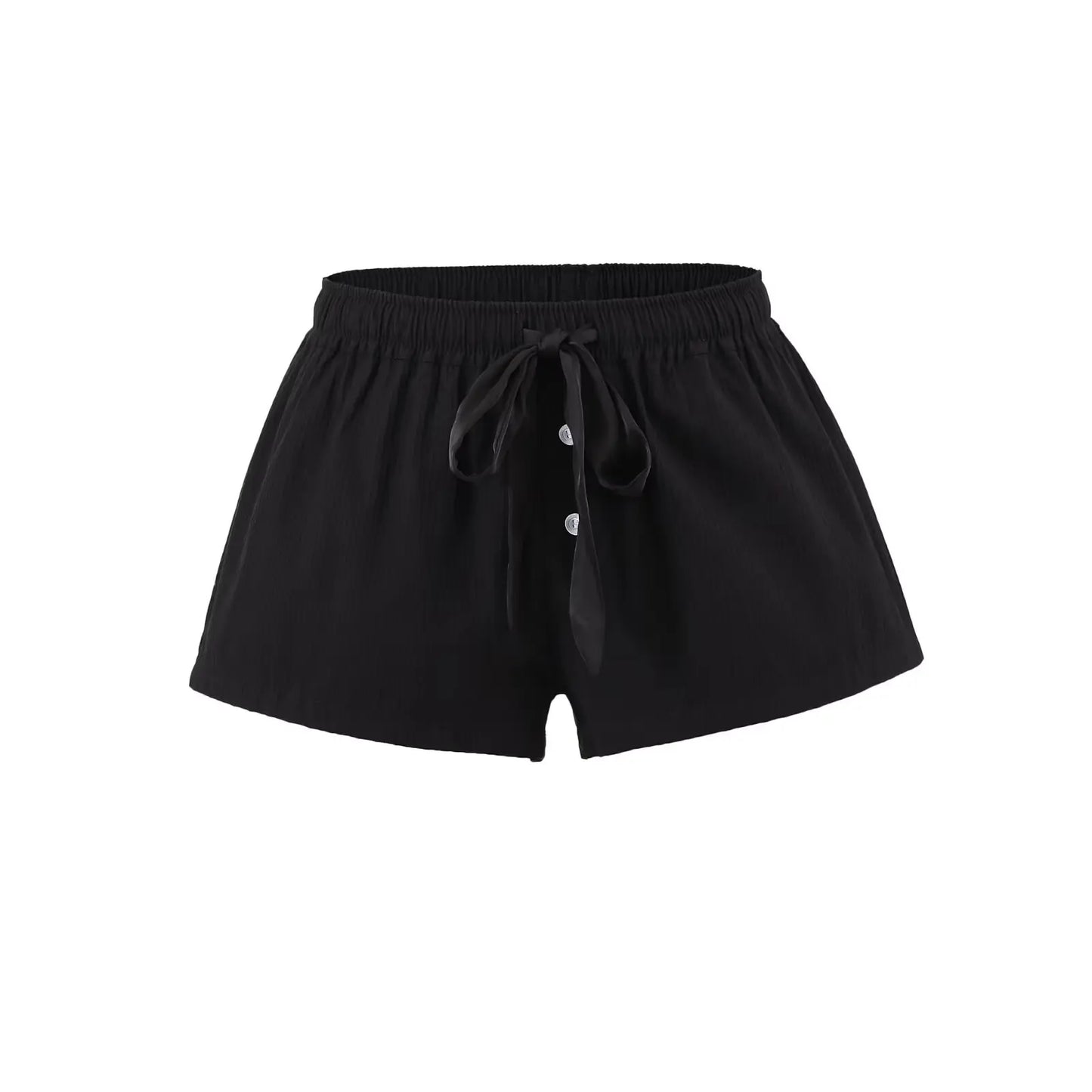 Basic shorts with satin tie