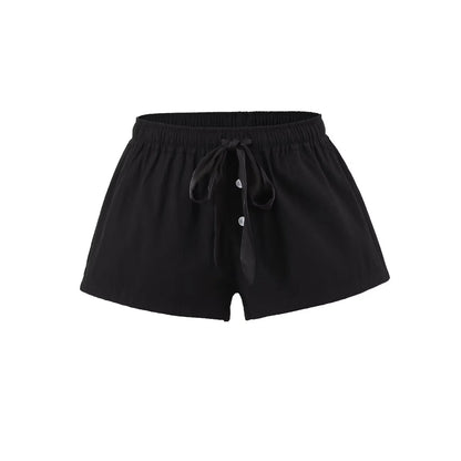 Basic shorts with satin tie