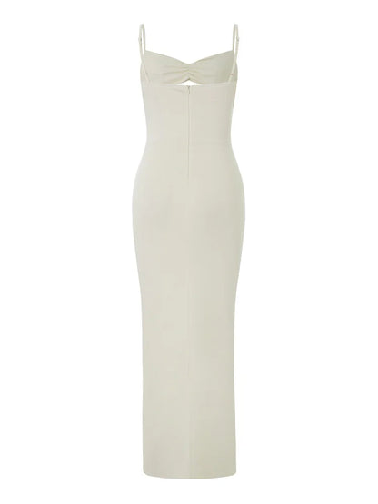 Sexy dress with an opening under the neckline