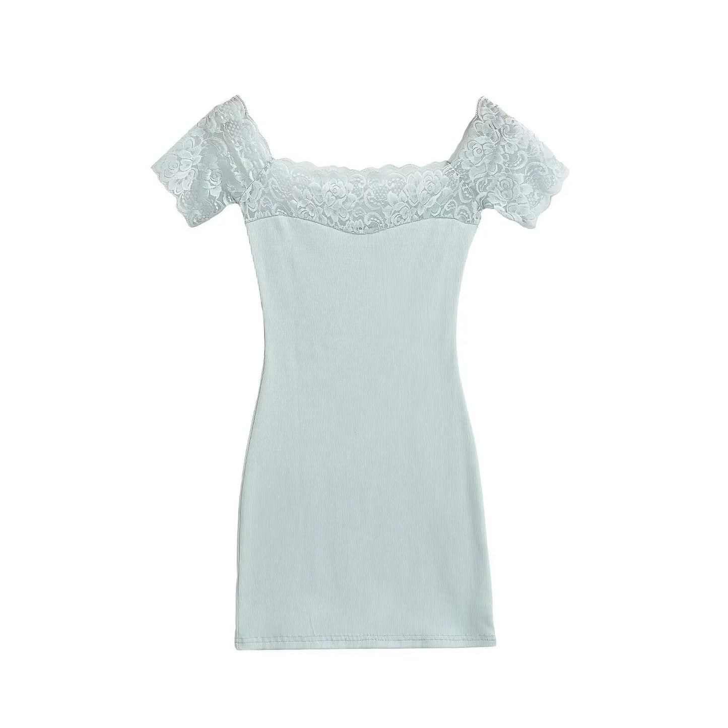 Lace strapless dress