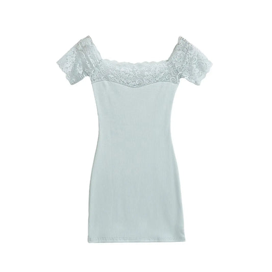 שמלת סטרפלס תחרה