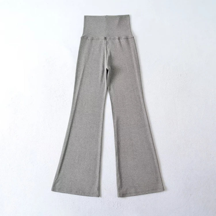 High rise flared pants