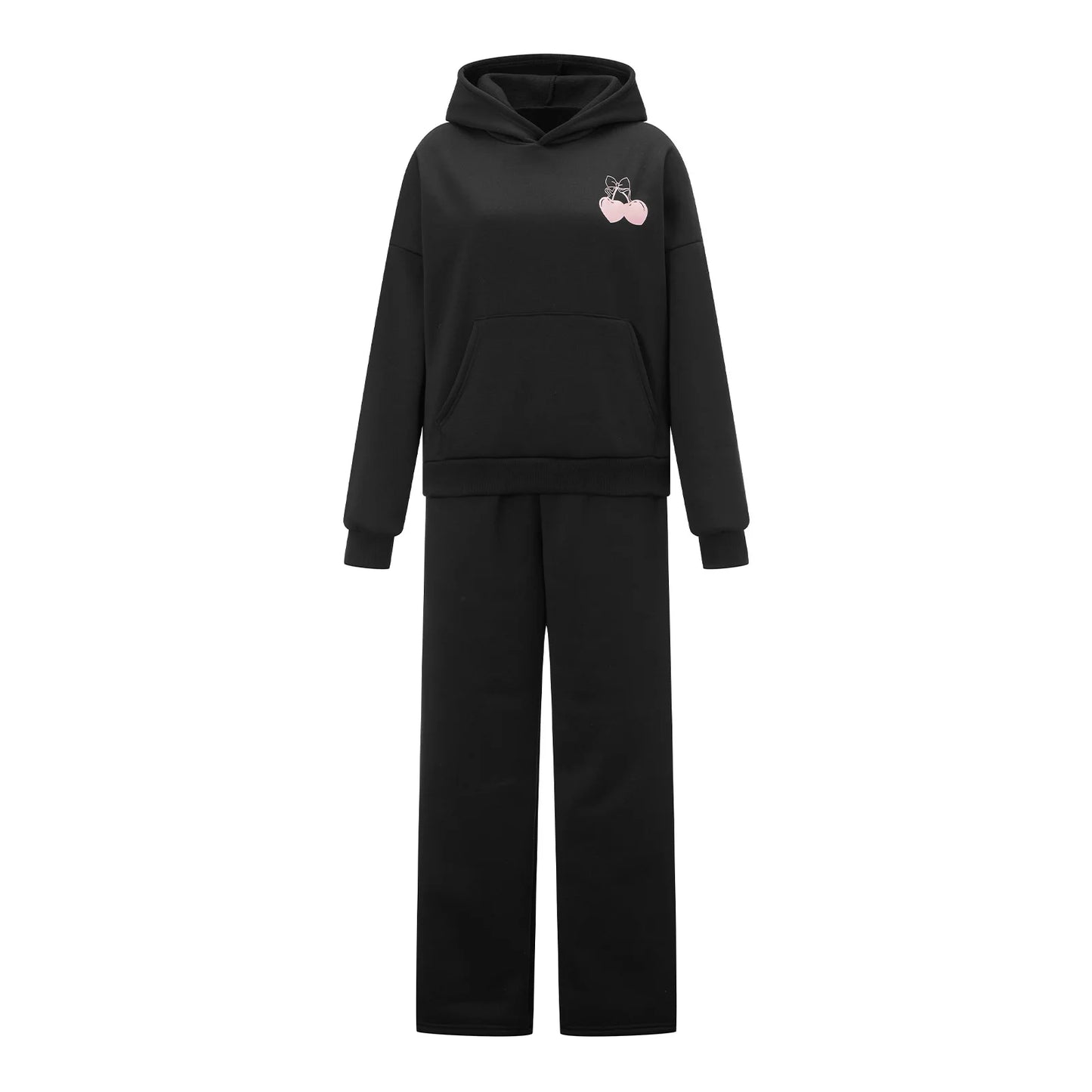 Sweat set with an aesthetic cherry illustration