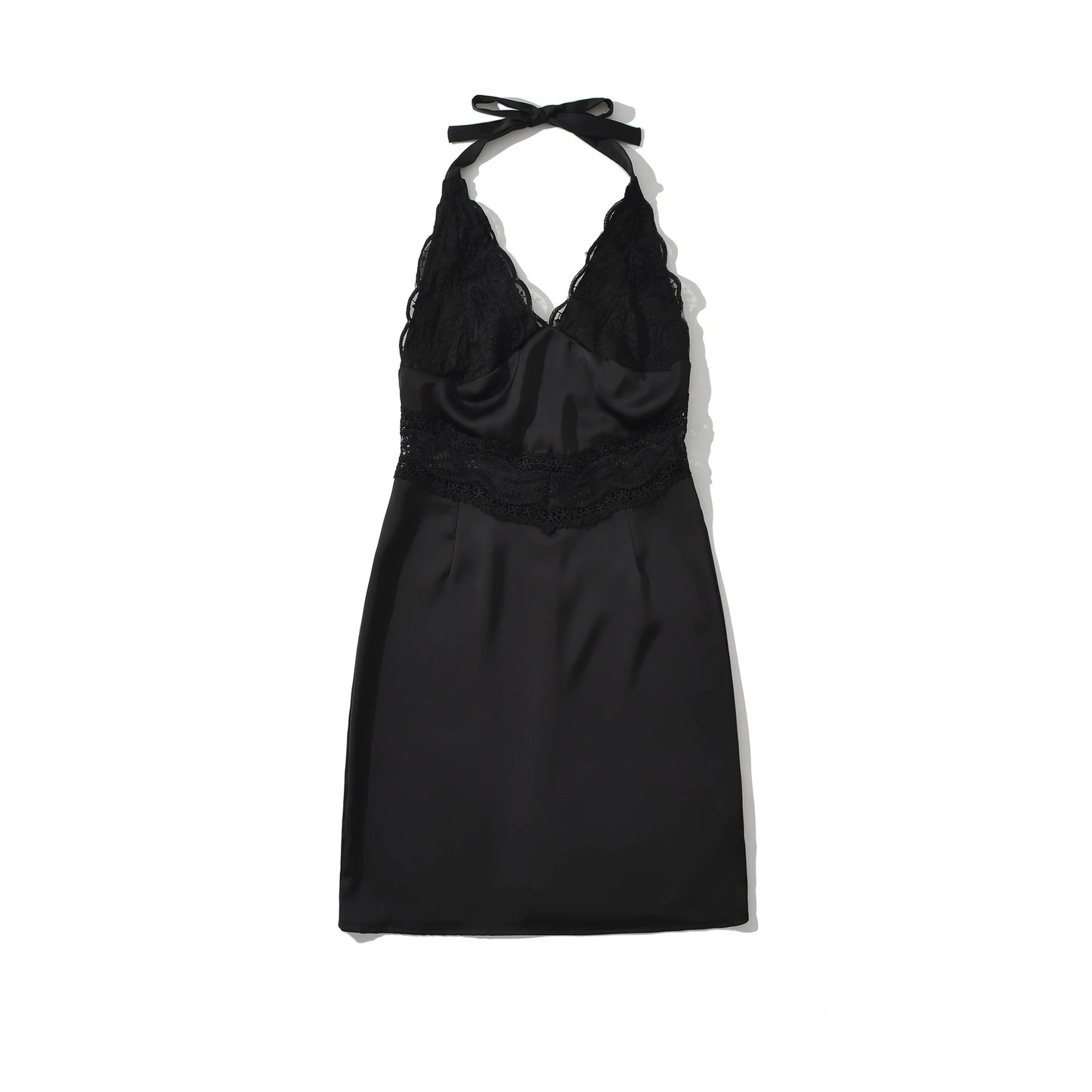 Lace collar dress