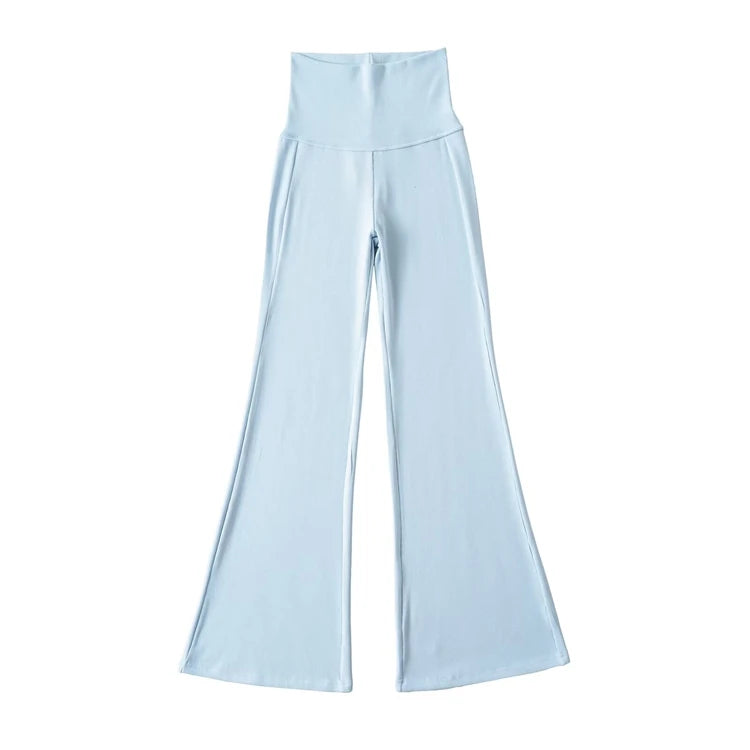 High rise flared pants