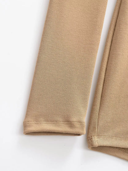 Buttoned v-neck overall