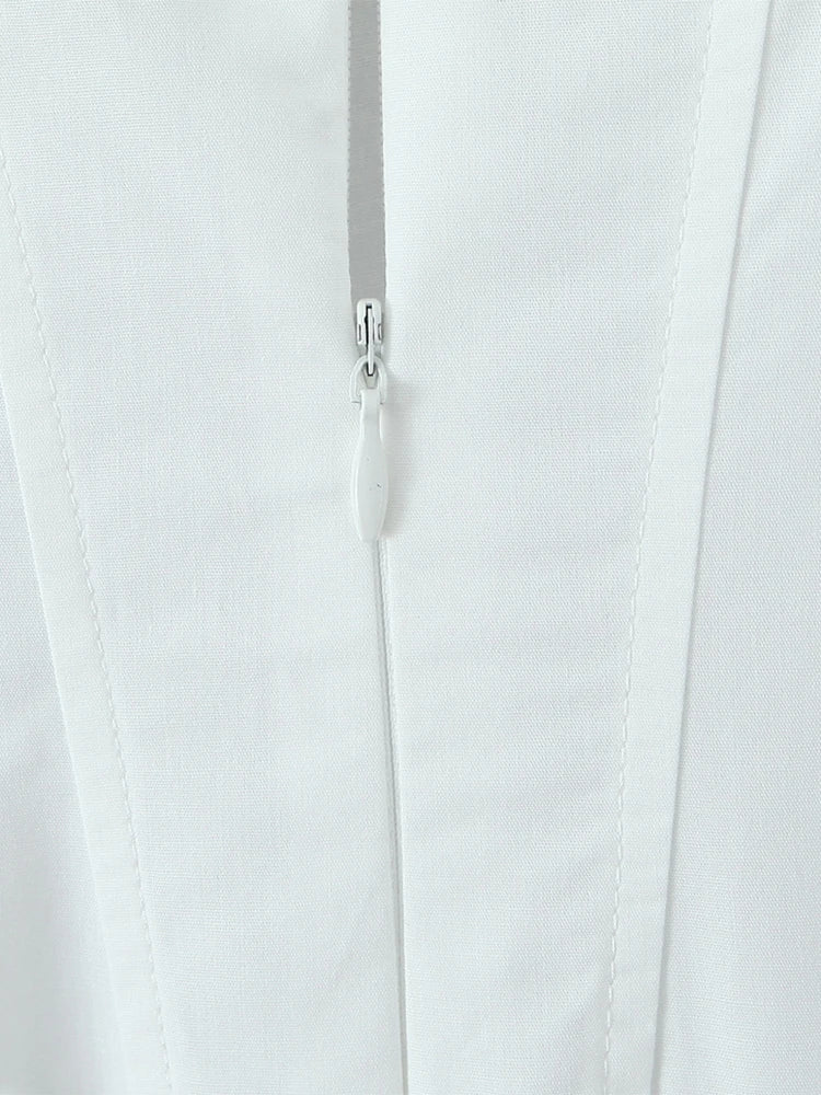A dress with a classic neckline