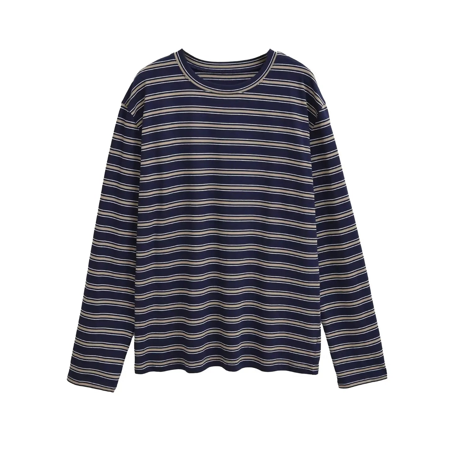 חולצת פסים ארוכה אוברסייז