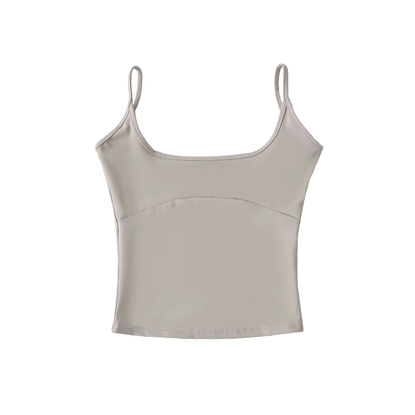 Basic tank top with cleavage