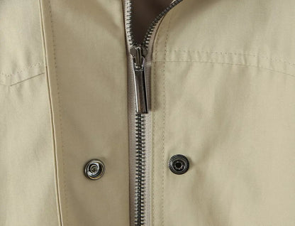 beige oversized coat