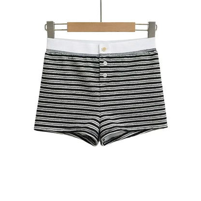 Short striped buttons