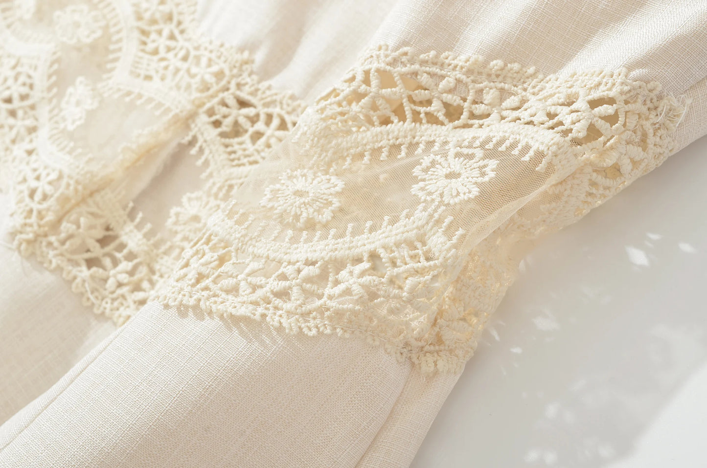 Lace collar dress