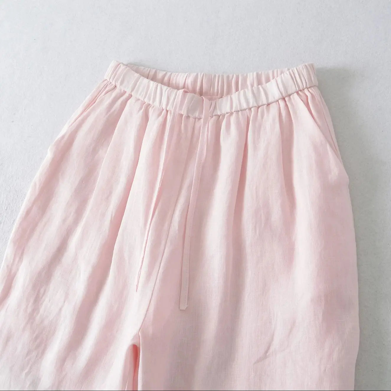 Light wide trousers